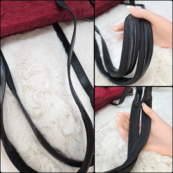 Prada Quilted Tessuto Nylon & Leather Tote Bag - Picture 14 of 16